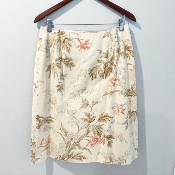 💗 3/$10 💗 Vintage 80’s/90’s Talbots Floral Wrap Skirt Size 10 EUC - Picture 14 of 14